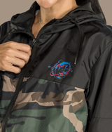 Camo X windbreaker