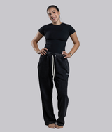 Nabila 2.0 Sweatpants in Black, view 9 — GYMKUMA
