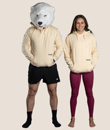 Nino Hoodie in Stone, second fit, view 9 — GYMKUMA