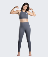 Jenn Leggings in Storm, view 3 — GYMKUMA