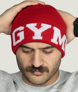 Flag Beanie in Red — GYMKUMA