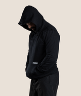 Nino Hoodie in Black, view 2 — GYMKUMA