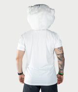 5:AM Club T-Shirt in White, second fit, view 4 — GYMKUMA