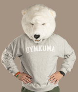 Varsity Oversized Knit Hoodie - Marshmallow Grey