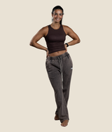 Rib Tank - Chocolate Brown