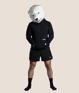 Nino Hoodie in Black, view 9 — GYMKUMA