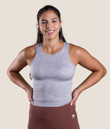 Rib Tank - Grey Melange