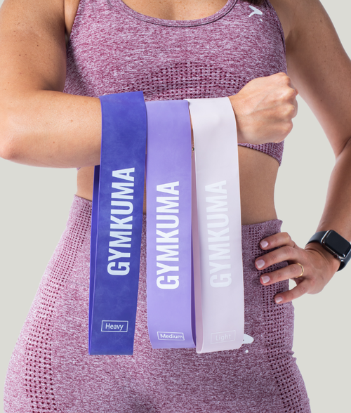 3 Set Resistance Loop Bands - Shades of Purple