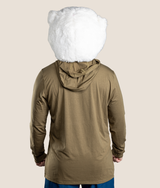 Icy LS Hooded Shirt - Olive Green