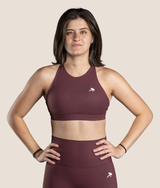 Jenn Bra in Black Cherry, view 4 — GYMKUMA