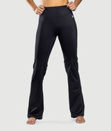 Fly-Half Leggings in Black, view 2 — GYMKUMA