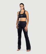 Fly-Half Leggings in Black, view 5 — GYMKUMA