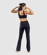 Fly-Half Leggings in Black, view 6 — GYMKUMA