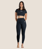 Passion Leggings in Black, view 3 — GYMKUMA