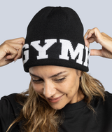 Flag Beanie in Black, alternate listing, view 3 — GYMKUMA