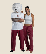 Nabila 2.0 Sweatpants in Washed Red, view 4 — GYMKUMA
