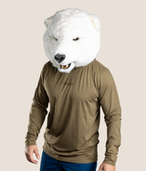 Icy LS Hooded Shirt - Olive Green