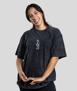 Ink Drop Oversized T-shirt - Black