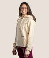 Nino Hoodie in Stone, second fit, view 2 — GYMKUMA