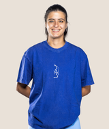 Ink Drop Oversized T-shirt - Blue