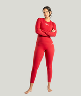 Passion Long Sleeve in Red, view 7 — GYMKUMA