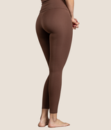 Passion Leggings in Mocha Brown, view 3 — GYMKUMA