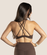 Jenn Bra in Mocha Brown, view 5 — GYMKUMA