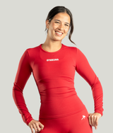 Passion Long Sleeve in Red, view 6 — GYMKUMA