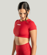 Passion Crop Top in Red — GYMKUMA