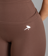 Passion Leggings in Mocha Brown, view 7 — GYMKUMA