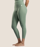 Passion Leggings in Matcha Green, view 3 — GYMKUMA