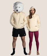 Nino Hoodie in Stone, second fit, view 6 — GYMKUMA