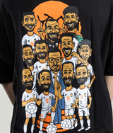Caricature WC2026 T-Shirt in Black, second fit, view 4 — GYMKUMA