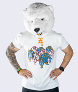 5:AM Club T-Shirt in White, second fit — GYMKUMA