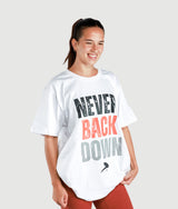 Never Back Down - White