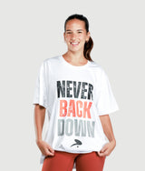 Never Back Down - White