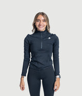 Lilly Half Zip - Black