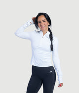 Lilly Half Zip - White