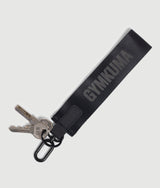 Black nylon key strap with GYMKUMA logo