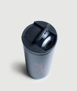 Double-wall insulated mug with leak-proof lid