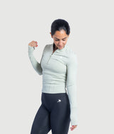 Lilly Half Zip - Misty Teal