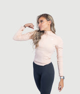 Lilly Half Zip - Nude Pink