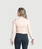 Lilly Half Zip - Nude Pink