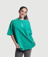 Ink drop Oversized T-shirt - Green