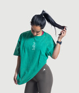 Ink drop Oversized T-shirt - Green