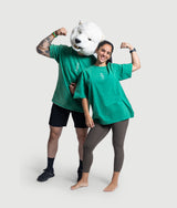 Ink drop Oversized T-shirt - Green