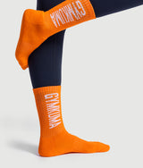 Crew Socks - Orange/White