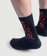 Script Socks - Black