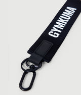 Black nylon key strap with white GYMKUMA text