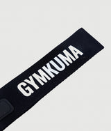 GYMKUMA keychain strap with white logo and snap clip